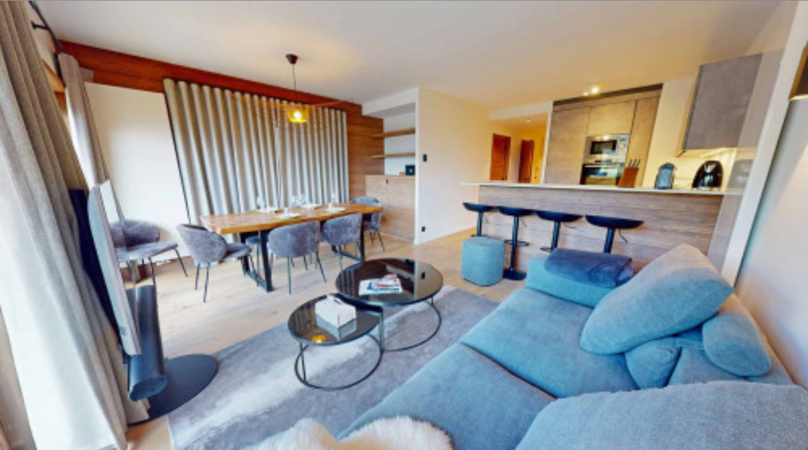Accueil location-meribel-appartement-mottaret-salon Suite de l'Ours | Appartement Méribel Mottaret